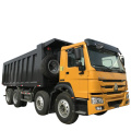 construction site sino 8x4 wheeler dump truck