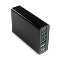 60W Quick Charger3.0 6 Port USB Charging Station