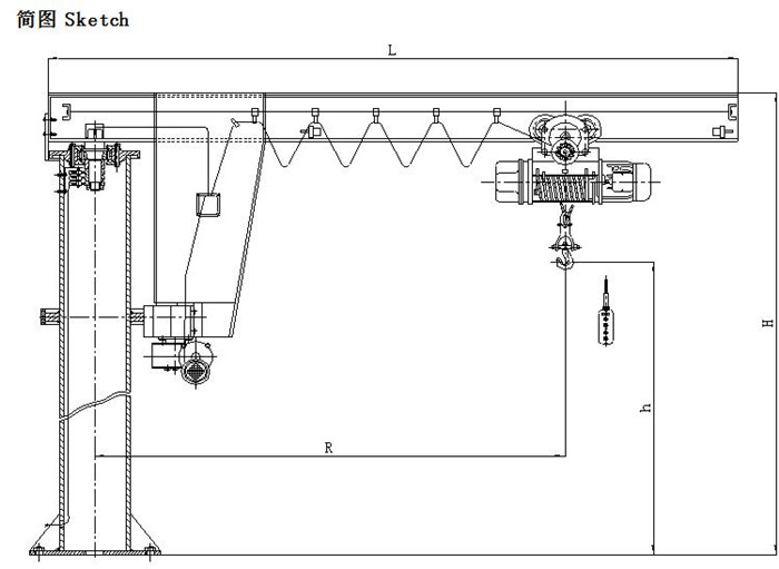 pedestal jib crane