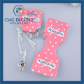 White PVC One Color Printing Jewelry Set Card (CMG-078)