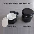 100ml runde schwarz Double Wall Creme Glas