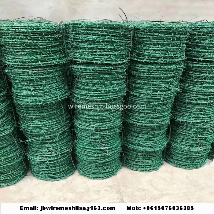 Galvanized and PVC Coated Barbed Wire