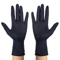 Guantes de nitrilo de grado de alimentos desechables bluk negro