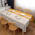 linen style polyester pvc table cloths