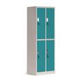 Two Tier Lockers 2-Tone Coloring 4 Doors