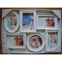 6 Opening Wall-Hanging Plastic Multiple Photo Frame