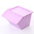 Solid Color Plastic Flip-on Storage Box (SLSN063)