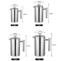 Cafetière à double mur en acier inoxydable français