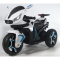 White three-wheeled children electric car