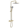 3 Way Exposed Bathroom Shower Mixer in Gold