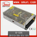 Smun 120W 5V / 15V / -5V / -12V Quad Output Switching Alimentation CE RoHS