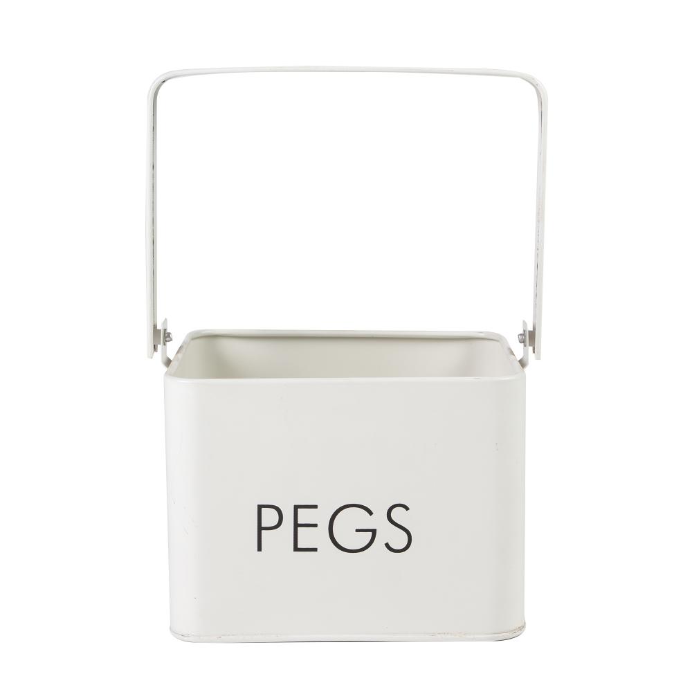 White Pet Food Tin Caddy