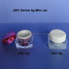 5g Square Shape Mini Cosmetic Jar