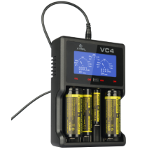 Xtar Vc4 Carregador de Bateria com Tela LCD