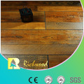 Piso laminado de madera raspada mano del arce del vinilo de 12.3mm