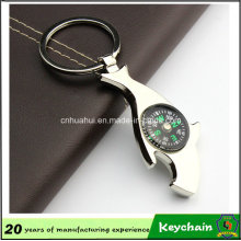 Sharp Compass Opener Keychain