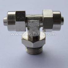 Swivel Male Branch Tee BSPP Rapid -Push-Over-Fittings Tube