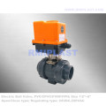 PPH Ball Valve Electric Actuated 220V AC