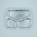 3 Compartment Aluminum Foil Fast Food Container