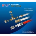 Ktm &quot;Th&quot; Tipo de macho Tee (ajuste de prensa) (Hz8507) para tubería de plástico y tubo de plástico de aluminio