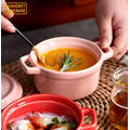 Colorful household ceramic tableware