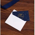 Simple greeting card with gold foil