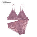 Triangle cup bra and underwear for women