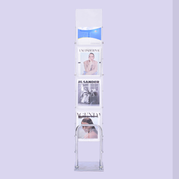 A4 Size Catalog Holder Aluminum Frame Magazine Exhibition