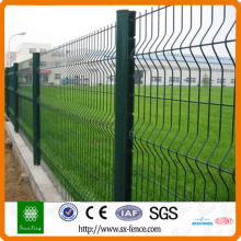 Dark green powder painting folded wire mesh fence