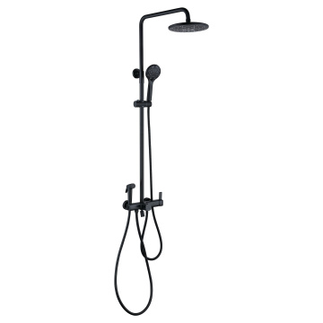 Matte Black Shower Set With Bidet Sprayer