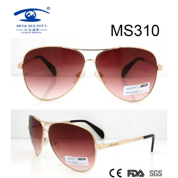 Gafas de sol calientes del metal de la venta del nuevo diseño del tamaño grande (MS310)