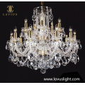 Light Luxury Luxury Crystal Candelier Candelador de teto Candelador de teto Candelador da sala do quarto da villa lustre