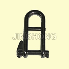 SS: Long Dee Shackle With Double Captive Pin