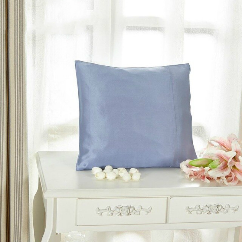 Light Blue Silk Pillowcase