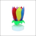 Flower Birthday Party Music Candle