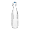 1 Liter vertical stripe glass water drinking bottle