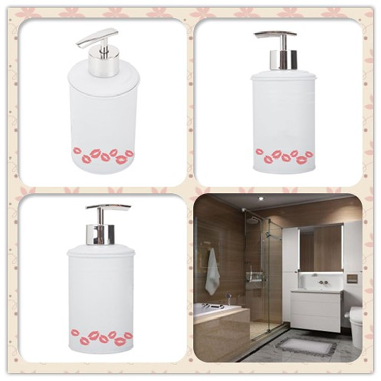 White Bathroom Soap Dispenser