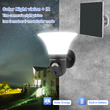 Luz de rua solar LED com câmera CCTV externa