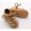 Hochwertige weiche Kleinkind-Baby-Sandalen aus echtem Leder