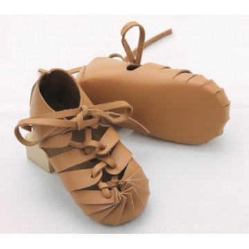 Hochwertige weiche Kleinkind-Baby-Sandalen aus echtem Leder