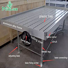 DIY Hydroponics Rolling Bench Indoor Hydroponic Seeds Bed