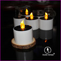 rechargeable solar function led flickering tea light candle