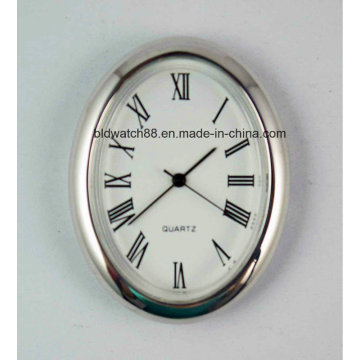 Cheap Mini Quartz Clock Insere Prata Small Metal Clocks Gift