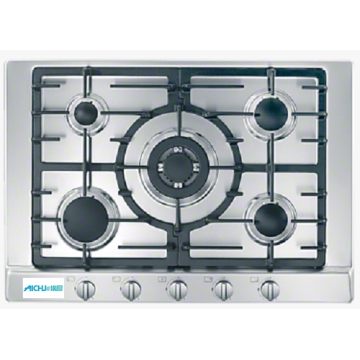 Table de cuisson à gaz 5 brûleurs pour cuisiner la commodité