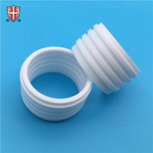 machinable beryllia BeO ceramic threaded pipe sleeve bushing