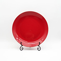 Red Colored Ceramic Enamel Bowl Custom Salsa Bowls