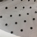 Flocked DOT Mesh Fabric for Dress and Decoration