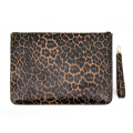 Luxus trendy Leopardenkupplung mit Riemenabendtasche