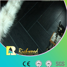 Plancher stratifié imperméable de stratifié de Hickory de relief de 12.3mm AC4 commercial