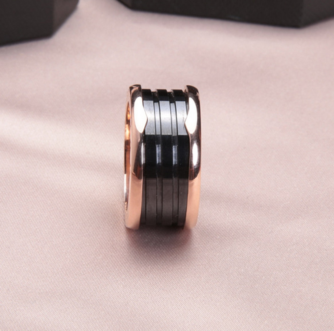 Brand Black Ceramics Spring Rings For Women